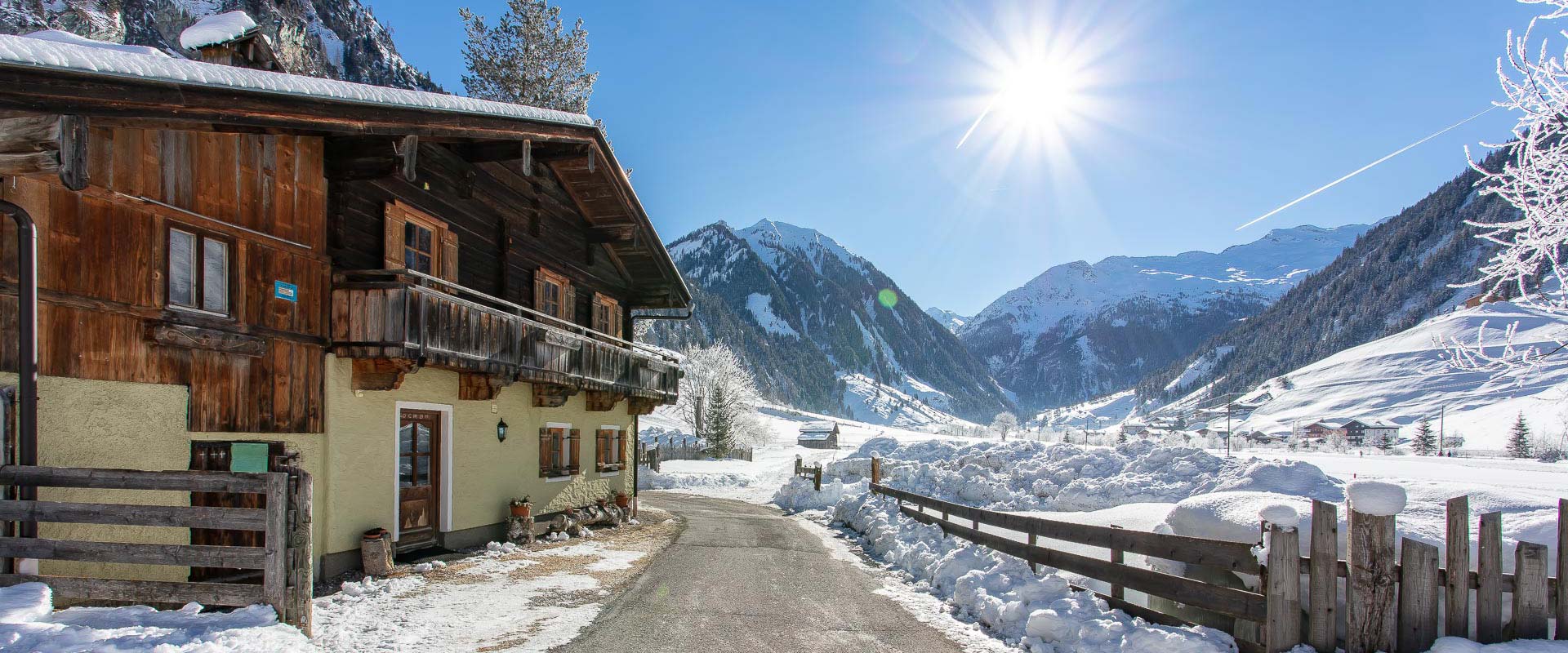 Ferienhaus Grossarl Winterurlaub Pferdekutschen 8880